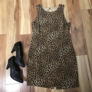 Sexy leopard silk dress sz 8